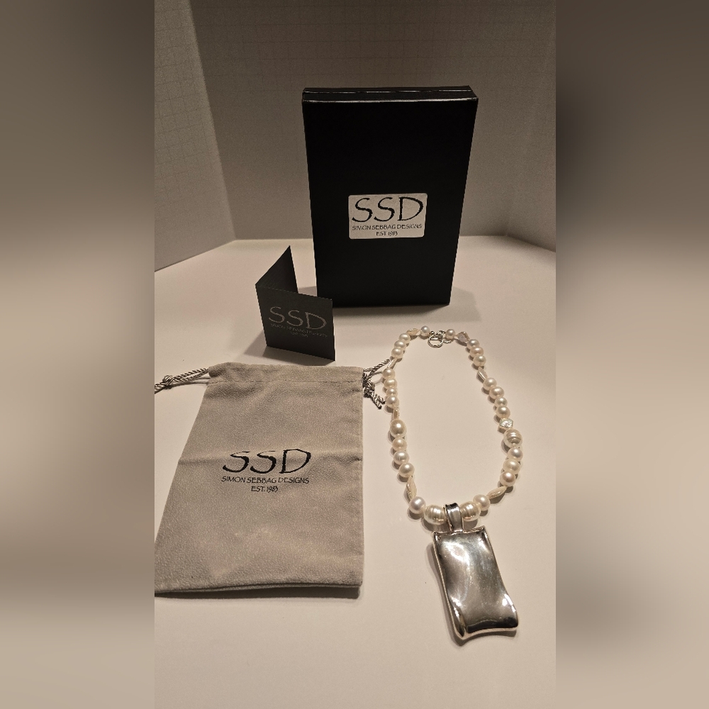 Simon Sebbag Fresh Water Pearl Sterling Silver Necklace